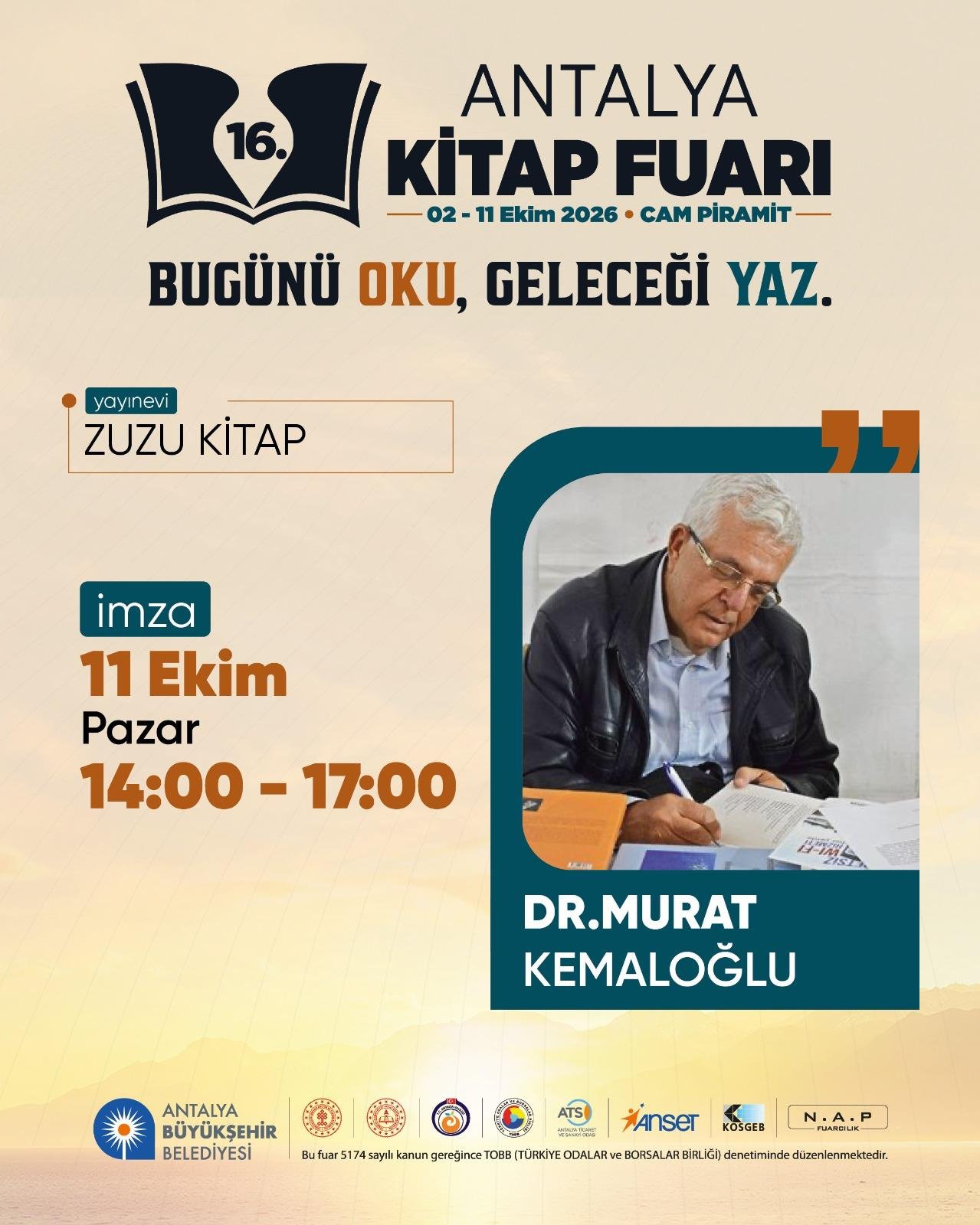 16. Antalya Kitap Fuarı afiş 3