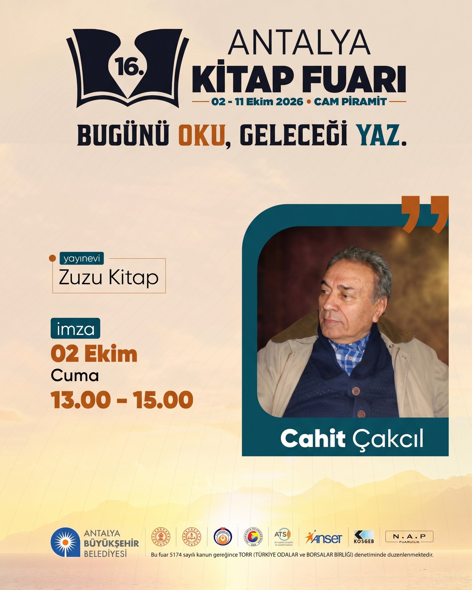 16. Antalya Kitap Fuarı afiş 5