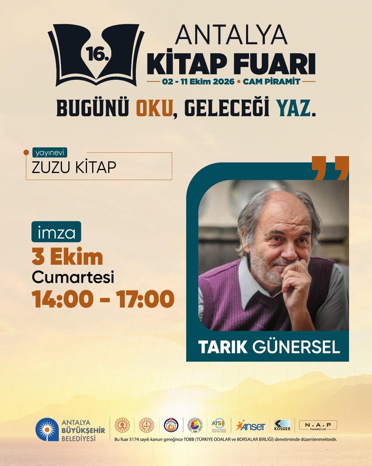 16. Antalya Kitap Fuarı afiş 2