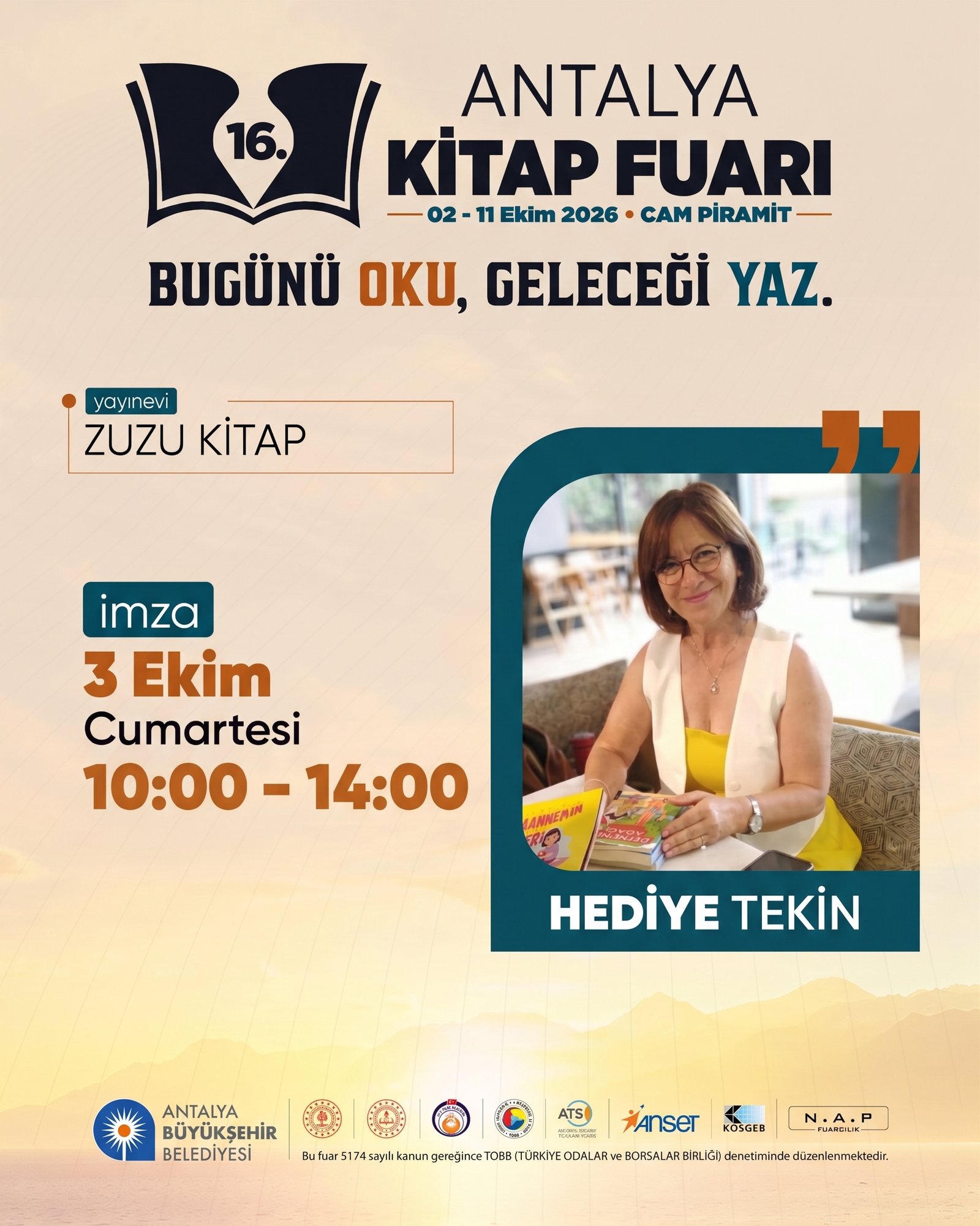 16. Antalya Kitap Fuarı afiş 7