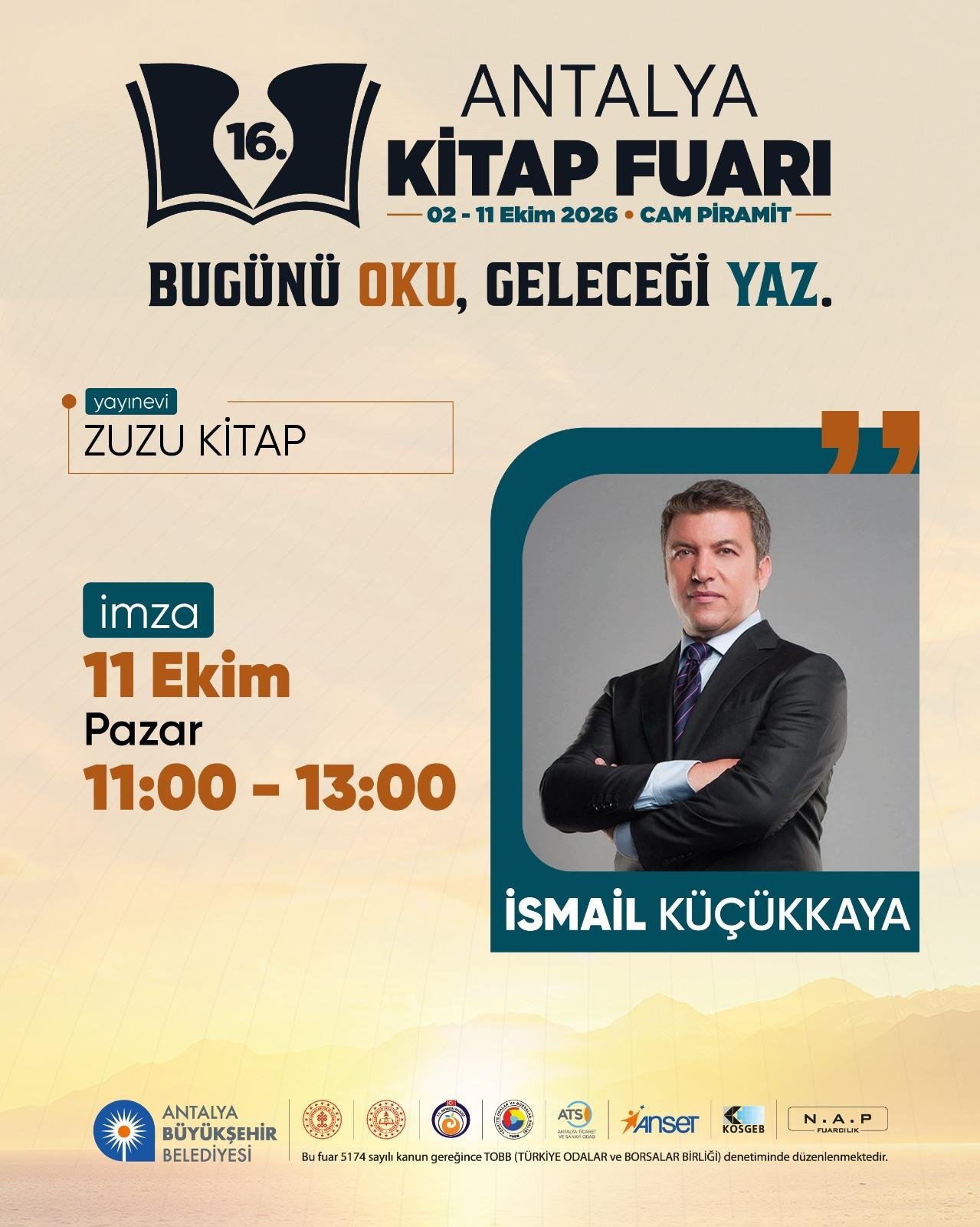 16. Antalya Kitap Fuarı afiş 1