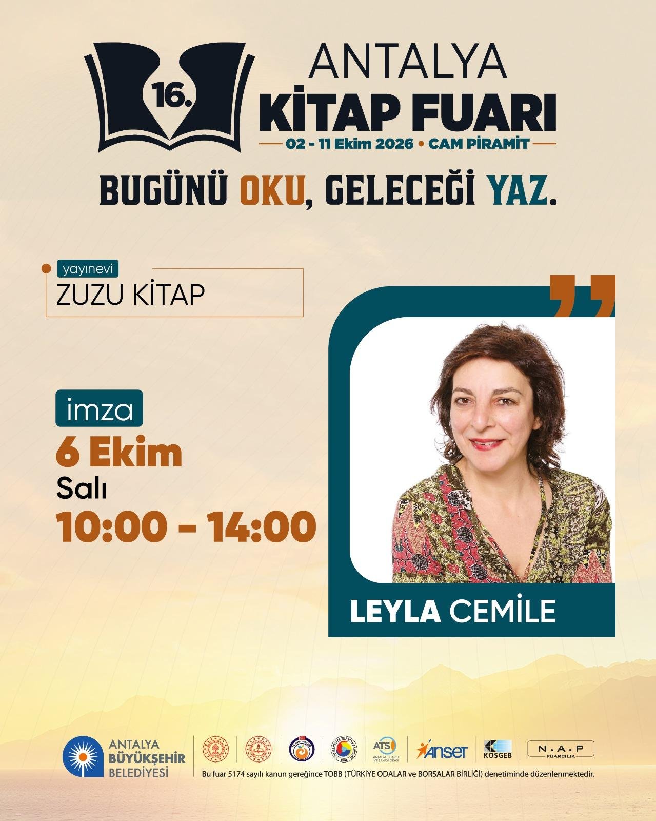 16. Antalya Kitap Fuarı afiş 8