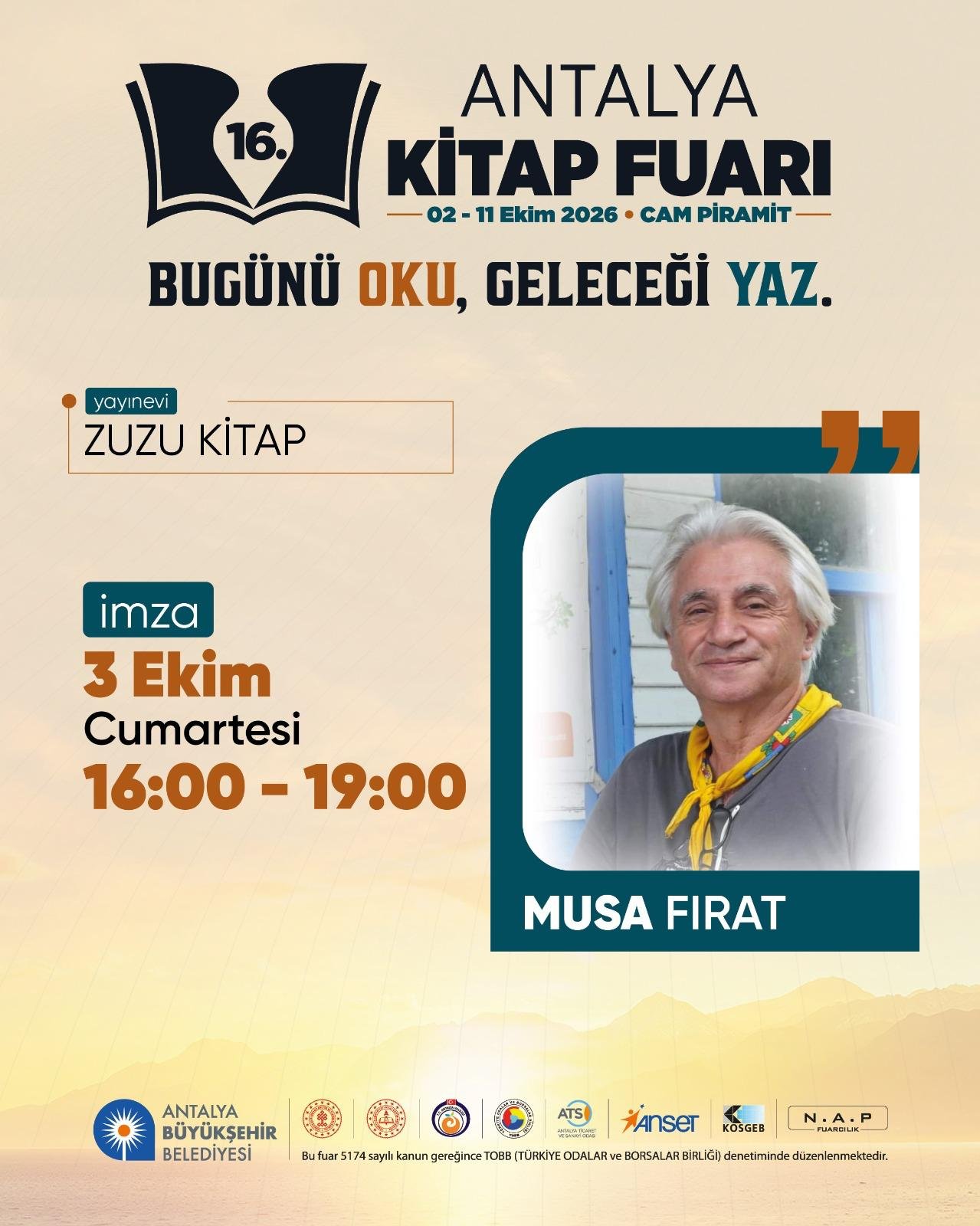 16. Antalya Kitap Fuarı afiş 9